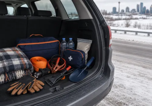 Emergency supplies prepared for safer winter driving across Alberta