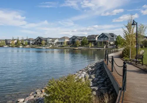 Tow truck providing roadside assistance in Chestermere, Alberta