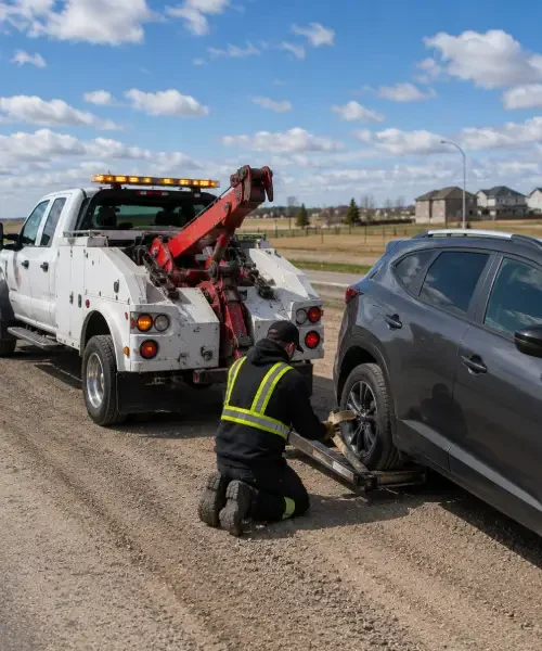 Professional towing assistance for motorists in Conrich, Alberta