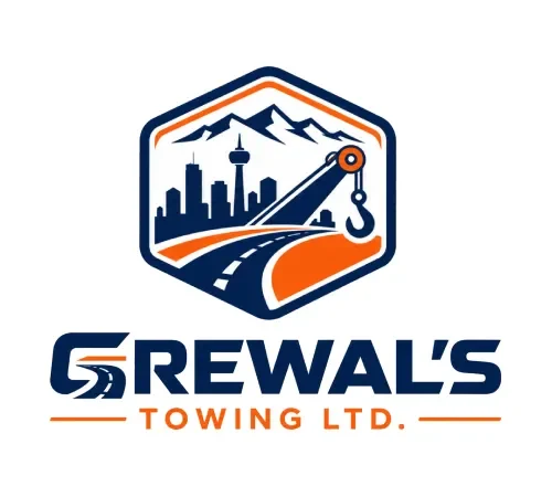 Grewal’s Towing Calgary logo with professional tow truck branding