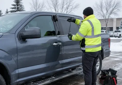 Professional vehicle unlock service for a locked car or truck