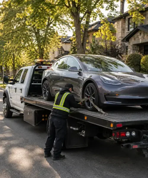 Professional tow truck and trained operator serving Southwest Calgary